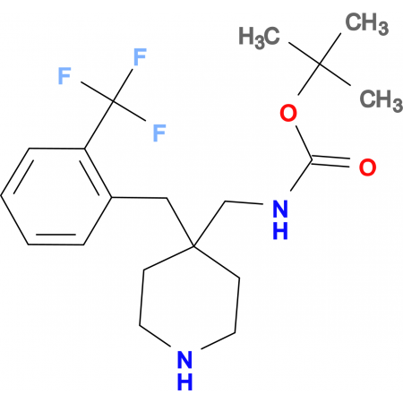 Tert Butyl 4 2 Trifluoromethyl Benzyl Piperidin 4 Yl Methylcarbamate