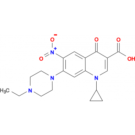 1 Cyclopropyl 7 4 Ethyl Piperazin 1 Yl 6 Nitro 4 Oxo 1 4 Dihydro