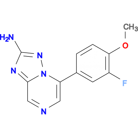 5 3 FLUORO 4 METHOXYPHENYL 1 2 4 TRIAZOLO 1 5 A PYRAZIN 2 AMINE 10