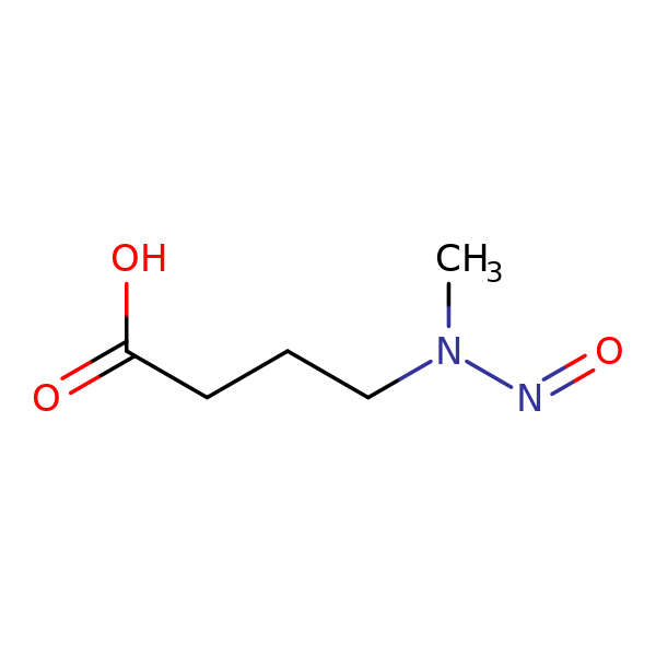 N Nitroso N Methyl 4 Aminobutyric Acid 61445 55 4 3D FN26379 Cymit