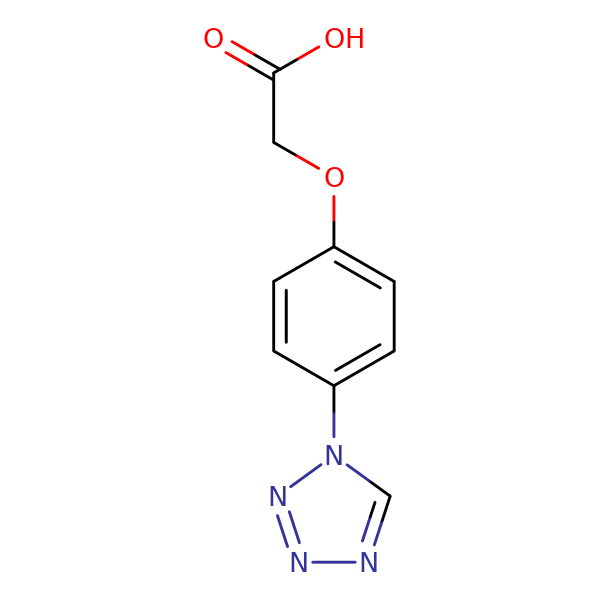 4 1H Tetrazol 1 Yl Phenoxy Acetic Acid 3D FT116811