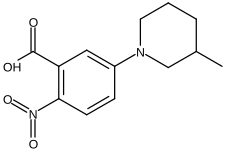 5-(3-Methyl-1-piperidinyl)-2-nitrobenzoic acid