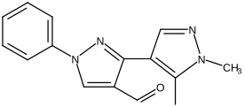 1′,5′-Dimethyl-1-phenyl[3,4′-bi-1H-pyrazole]-4-carboxaldehyde