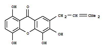 9H-Xanthen-9-one, 1,4,5,6-tetrahydroxy-7-(3-methyl-2-buten-1-yl)-