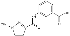 3-[[(1-Methyl-1H-pyrazol-3-yl)carbonyl]amino]benzoic acid