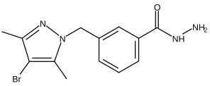 3-[(4-Bromo-3,5-dimethyl-1H-pyrazol-1-yl)methyl]benzoic acid hydrazide
