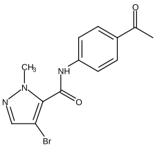N-(4-Acetylphenyl)-4-bromo-1-methyl-1H-pyrazole-5-carboxamide