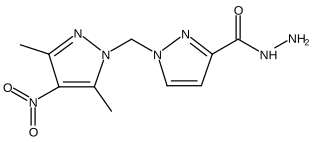 1-[(3,5-Dimethyl-4-nitro-1H-pyrazol-1-yl)methyl]-1H-pyrazole-3-carboxylic acid hydrazide