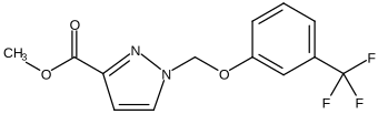 Methyl 1-[[3-(trifluoromethyl)phenoxy]methyl]-1H-pyrazole-3-carboxylate