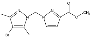 Methyl 1-[(4-bromo-3,5-dimethyl-1H-pyrazol-1-yl)methyl]-1H-pyrazole-3-carboxylate