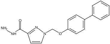 1-[([1,1′-Biphenyl]-4-yloxy)methyl]-1H-pyrazole-3-carboxylic acid hydrazide