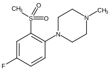 1-[4-Fluoro-2-(methylsulfonyl)phenyl]-4-methylpiperazine