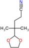 4-(1,3-dioxolan-2-yl)-4-methylpentanenitrile