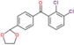 (2,3-dichlorophenyl)-[4-(1,3-dioxolan-2-yl)phenyl]methanone