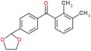 (2,3-dimethylphenyl)-[4-(1,3-dioxolan-2-yl)phenyl]methanone