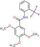 2,4,5-trimethoxy-N-[2-(trifluoromethyl)phenyl]benzamide