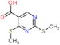 2,4-bis(methylsulfanyl)pyrimidine-5-carboxylic acid