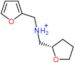 furan-2-yl-N-[(2R)-tetrahydrofuran-2-ylmethyl]methanaminium