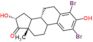 (8R,13S,16R)-2,4-dibromo-3,16-dihydroxy-13-methyl-7,8,9,11,12,14,15,16-octahydro-6H-cyclopenta[a]p…