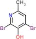 2,4-dibromo-6-methylpyridin-3-ol