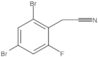 2,4-Dibromo-6-fluorobenzeneacetonitrile