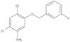 2,4-Dichloro-5-[(3-fluorophenyl)methoxy]benzenamine