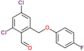 2,4-dichloro-6-[(4-fluorophenoxy)methyl]benzaldehyde