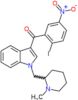 (2-Iodo-5-nitrophenyl)[1-[(1-methyl-2-piperidinyl)methyl]-1H-indol-3-yl]methanone