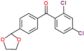 (2,4-dichlorophenyl)-[4-(1,3-dioxolan-2-yl)phenyl]methanone