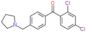 (2,4-dichlorophenyl)-[4-(pyrrolidin-1-ylmethyl)phenyl]methanone