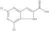 5H-Pyrrolo[3,2-d]pyrimidine-6-carboxylic acid, 2,4-dichloro-