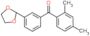 Methanone, (2,4-dimethylphenyl)[3-(1,3-dioxolan-2-yl)phenyl]-