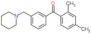 (2,4-dimethylphenyl)-[3-(1-piperidylmethyl)phenyl]methanone