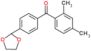 (2,4-dimethylphenyl)-[4-(1,3-dioxolan-2-yl)phenyl]methanone