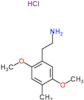 2-(2,5-dimethoxy-4-methylphenyl)ethanamine hydrochloride (1:1)