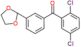 (2,5-dichlorophenyl)-[3-(1,3-dioxolan-2-yl)phenyl]methanone