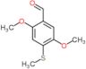 2,5-dimethoxy-4-(methylsulfanyl)benzaldehyde