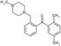 (2,5-dimethylphenyl)-[2-[(4-methylpiperazin-1-yl)methyl]phenyl]methanone