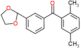 (2,5-dimethylphenyl)-[3-(1,3-dioxolan-2-yl)phenyl]methanone