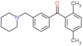 (2,5-dimethylphenyl)-[3-(1-piperidylmethyl)phenyl]methanone