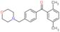 (2,5-dimethylphenyl)-[4-(morpholinomethyl)phenyl]methanone