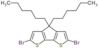 2,6-Dibromo-4,4-dihexyl-4H-cyclopenta[2,1-B:3,4-B']dithiophene