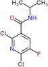 2,6-dichloro-5-fluoro-N-(1-methylethyl)pyridine-3-carboxamide