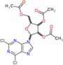 2,6-dichloro-9-(2,3,5-tri-O-acetylpentofuranosyl)-9H-purine