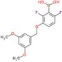 {3-[(3,5-dimethoxybenzyl)oxy]-2,6-difluorophenyl}boronic acid