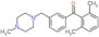 (2,6-dimethylphenyl)-[3-[(4-methylpiperazin-1-yl)methyl]phenyl]methanone