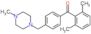 (2,6-dimethylphenyl)-[4-[(4-methylpiperazin-1-yl)methyl]phenyl]methanone