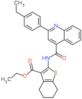 ethyl 2-({[2-(4-ethylphenyl)quinolin-4-yl]carbonyl}amino)-4,5,6,7-tetrahydro-1-benzothiophene-3-...