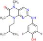 2-(3,5-difluoro-4-hydroxy-anilino)-8-isopentyl-5,7-dimethyl-7H-pteridin-6-one