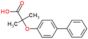 2-(biphenyl-4-yloxy)-2-methylpropanoic acid